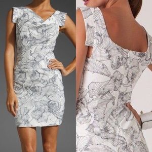 Black Halo White & Gray Jackie O “dacia” Dress